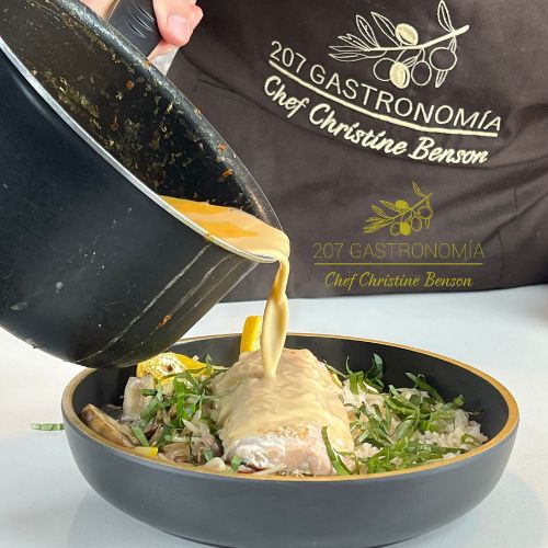 Curry Tailandés de Salmón montaje + 207 gastronomia